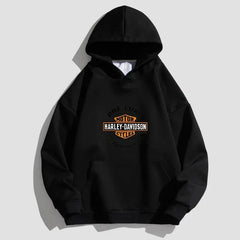 Hoodies Fleece Brushed Letter Print Sweatshirt Hip Hop