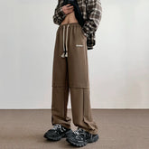 Casual High Street 2024 Lace Up Men Pants