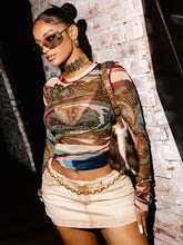 Slice Of Life Long Sleeve Mesh Top