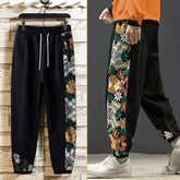 Spring Floral Loose Trousers for Men Casual Fashion