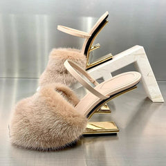 Got Somewhere To Go Fur Mule Heels