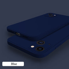 Liquid Silicone Square Phone Case For iPhone 1