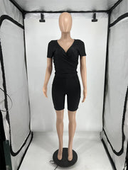 Bar Set High Two Piece Shorts Set