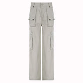 Baggy Cargo Pants Zipper Pockets Denim