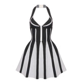 Ella Pleated Knit Bandage Mini Dress