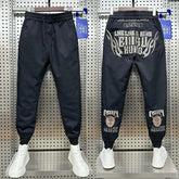 Korean Letter Print Men's Casual Harun Pants Autumn Winter