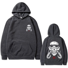 Hoodie Skeleton Printed Men Casual Oversized Streetwear Gothic Trendy