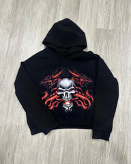 Men Casual Hoodies Fashion Skull Print Spring Autumn