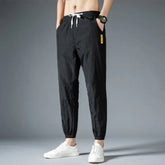 Casual Ice Silk Sports Loose Fashion 2024 Streetwear Men Pants