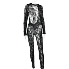 Naisha Mesh Sheer Jumpsuit