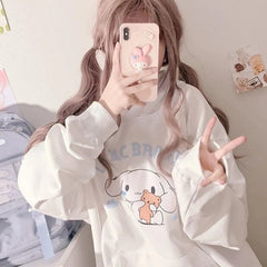 Hoodie Girl Clothes Spring Female Loose Sweatshirts Sweet Cute