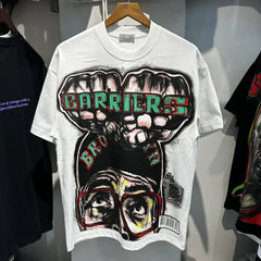 Saint Michael Graffiti T-shirt Oversized Cotton for Men
