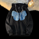 Hoodie Women Butterfly Hooded Coats Fashion Brand Female