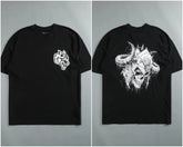 Men's Vintage Top Tees Oversized O-Neck Summer Casual