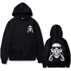 Hoodie Skeleton Printed Men Casual Oversized Streetwear Gothic Trendy