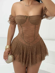 Saraya Sheer Mini Dress