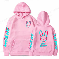 Bad Bunny Fashion Hoodies Hip Hop Rabbit Sweatshirt Boy