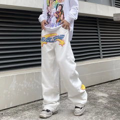 Y2K Vibes: Distressed New Jeans for Retro Streetwear