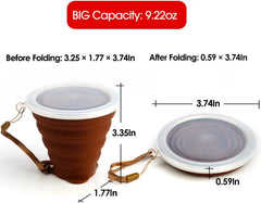 Silicone Foldable Cup Collapsible Telescopic Cute Water Bottle Outdoor Travel C