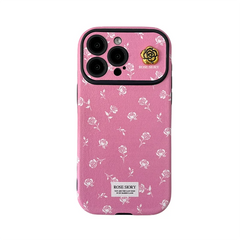 Luxury PU Leather Large Window Flower Phone Cases for Iphone
