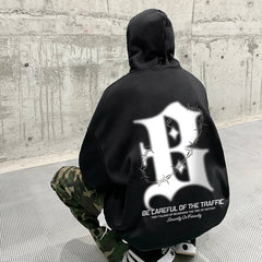 B Streetwear Hoodie For Men