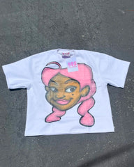 Y2K Gothic Punk Cartoon T-Shirt Oversized Harajuku Top for Men's