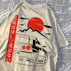 Japanese Style Car Funny Original Design Man T-Shirts