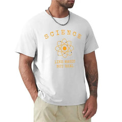 Men Science Like Magic But Real Tshirt Funny Nerdy Teacher Tee