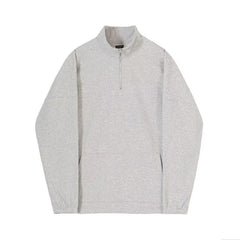 Man Sweatshirts Oversize High Street Solid Color Long Sleeve Casual Loose