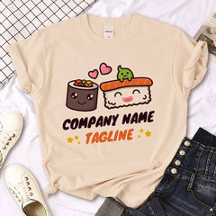 Sushi T-shirt Women Manga Harajuku Streetwear