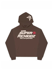 Men Casual Hoodies Pullovers Winter Letter Tops Streetwear Clothing Thick