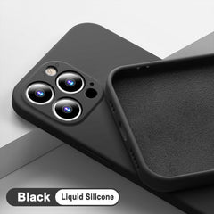 Liquid Silicone Soft Case for IPhone Full Lens Protection Cover