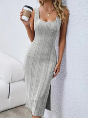 Women's Split Thigh Tank Dress for Summer