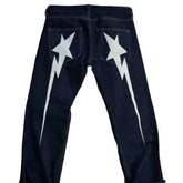 Streetwear Jeans Y2K Hip Hop Star Graphic Print Baggy Pants