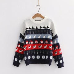 Kawaii Y2K Women's Oversized Cartoon Sweater