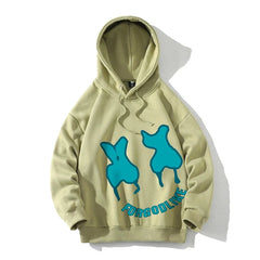 Autumn Winter Oversize Hooded Sweatshirts Graphic Letter Print Street