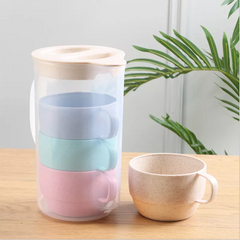 Reusable Eco Friendly Plastic Biodegradable Wheat Straw Cup Drinking Cup