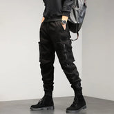 Men Cargo Pants Multi Pocket Khaki Trousers Casual Military