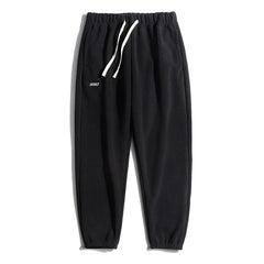Autumn Winter Korean Fleece Pants Men's Casual Joggers