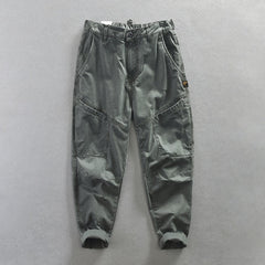 Stylish Men's Oversize Cargo Pants Simple Solid Color Design