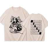 Billie Art Print Harajuku O-Neck T-Shirt Casual