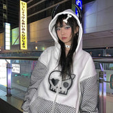 Autumn Winter Spicy Girls Sweet Cool Little Devil Sweater Skull Loose