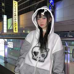 Autumn Winter Spicy Girls Sweet Cool Little Devil Sweater Skull Loose