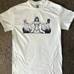 Women's Skull Lady Printing Tees