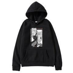 Manga Kaiju No. 8 Hoodies Hibino Kafka Printed Hooded Streetwear