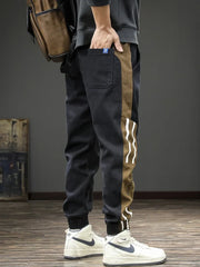 Side Stripe Sport Pants Men Casual