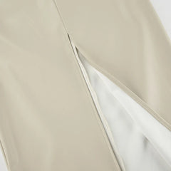 Under The Radar PU Leather Maxi Skirt