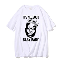 Biggie Smalls Oversized Hip Hop Men T-shirt Streetwear Trend
