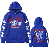 Bad Omens Skull Graphic Hoodie Vintage Oversized