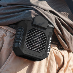 Body Fan with powerbankâ„? keeps your body cool and your gear charged